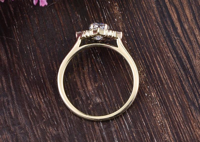 The Grace — Oval Lab Diamond Vintage Halo Engagement Ring II