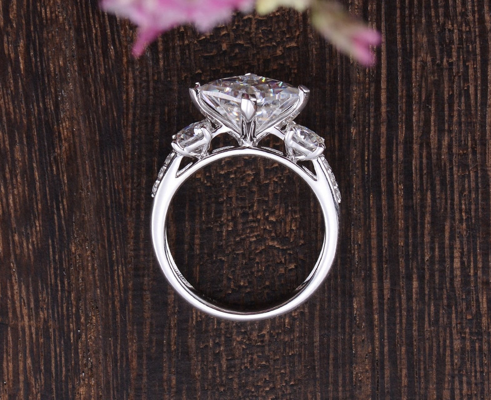 The Grace — Princess Lab Diamond Vintage Engagement Ring IV
