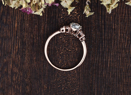 The Grace — Pear Lab Diamond Vintage Engagement Ring II