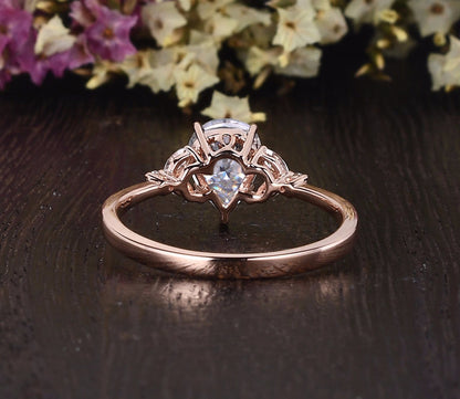 The Grace — Pear Lab Diamond Vintage Engagement Ring II
