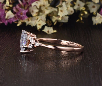 The Grace — Pear Lab Diamond Vintage Engagement Ring II