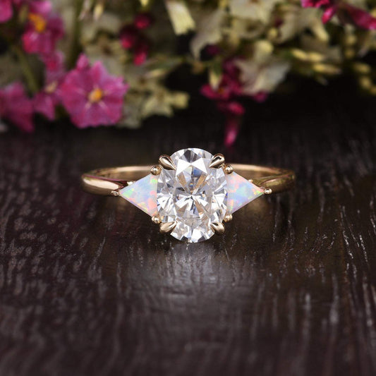 The Grace — Oval Lab Diamond Edwardian Engagement Ring II