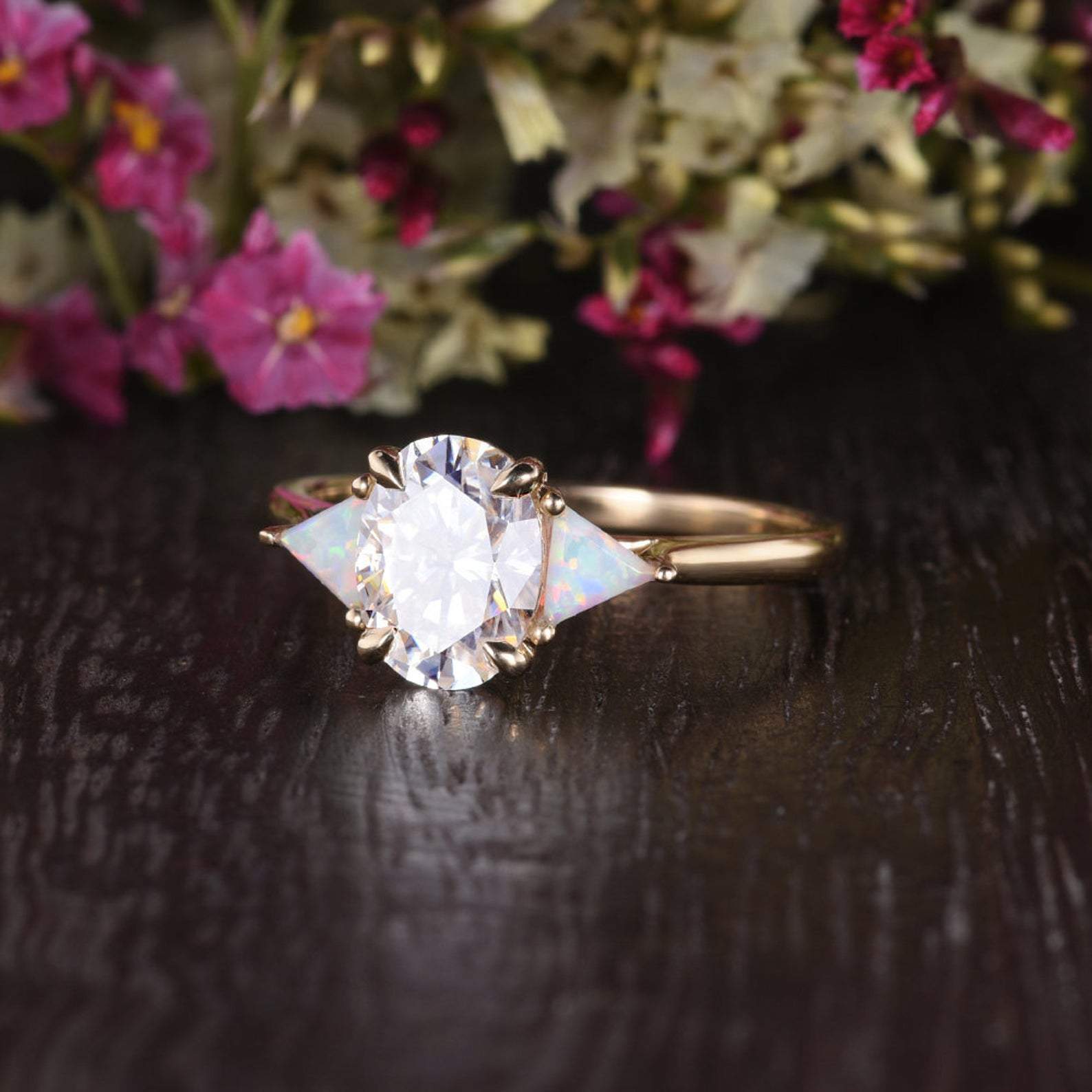 The Grace — Oval Lab Diamond Edwardian Engagement Ring II
