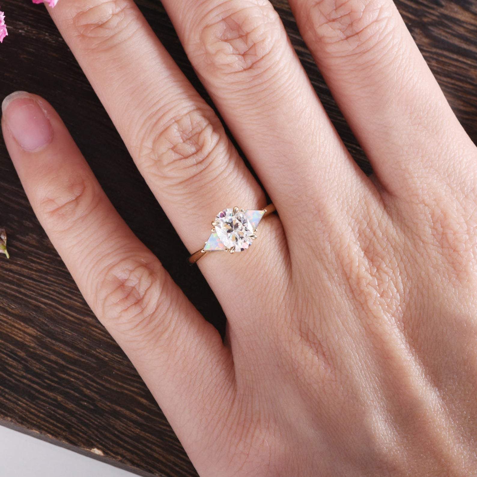 The Grace — Oval Lab Diamond Edwardian Engagement Ring II