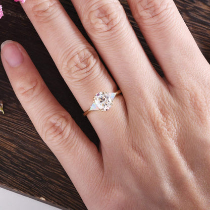 The Grace — Oval Lab Diamond Edwardian Engagement Ring II