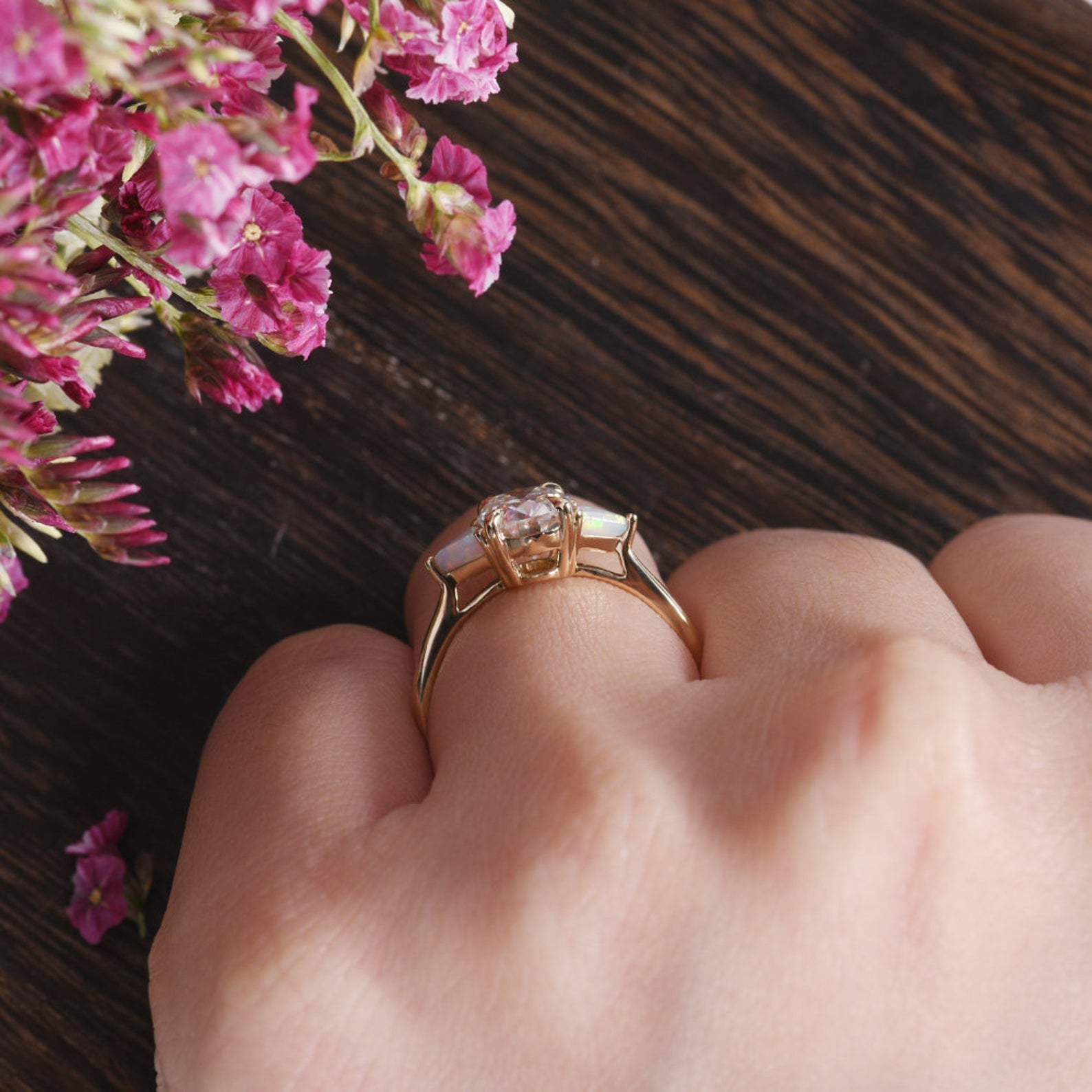 The Grace — Oval Lab Diamond Edwardian Engagement Ring II