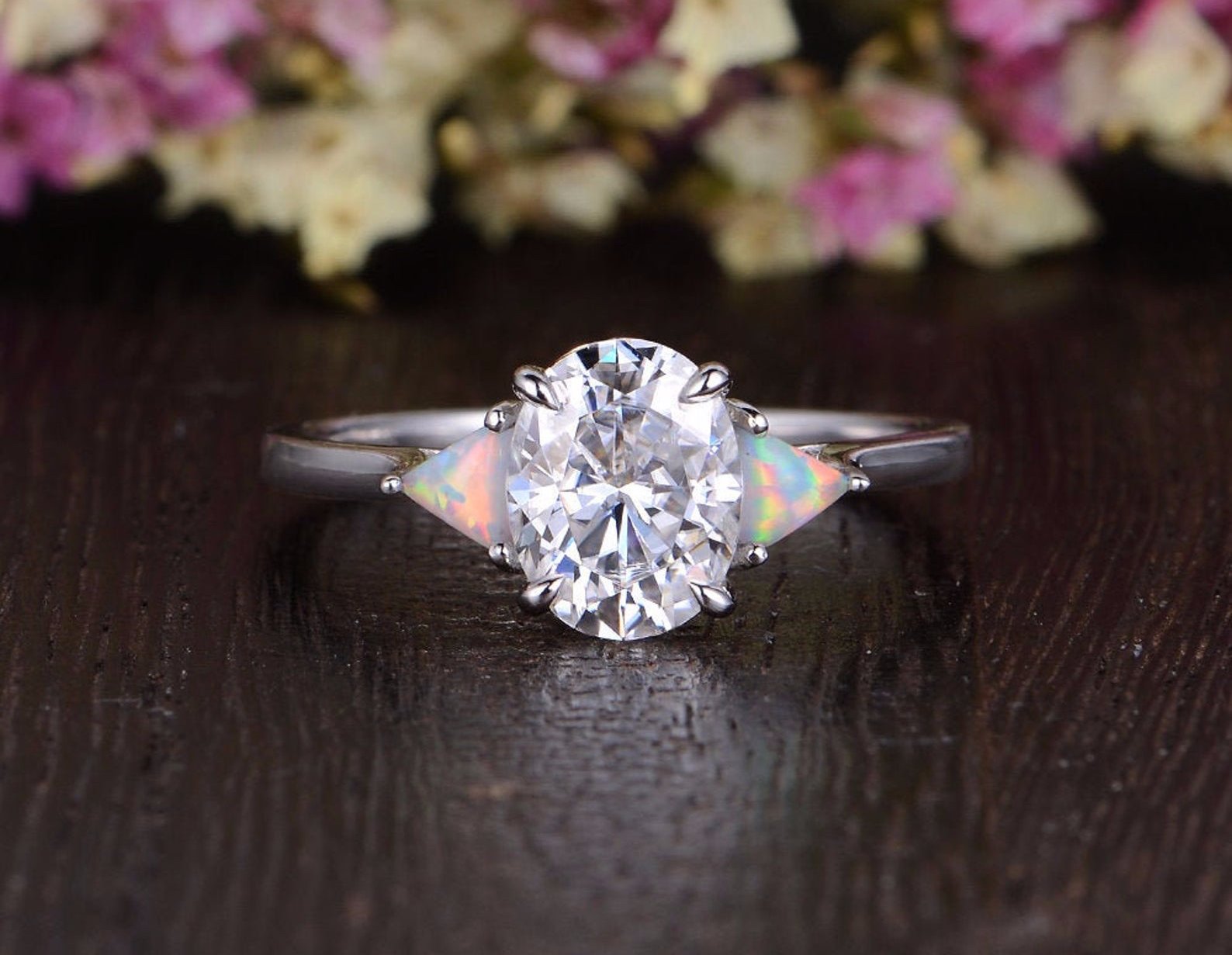The Grace — Oval Lab Diamond Edwardian Engagement Ring II