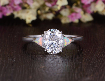The Grace — Oval Lab Diamond Edwardian Engagement Ring II