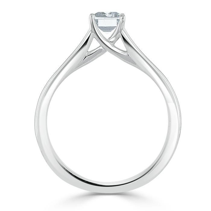 The Olivia — Emerald Lab Diamond Split-Shank Solitaire Engagement Ring II