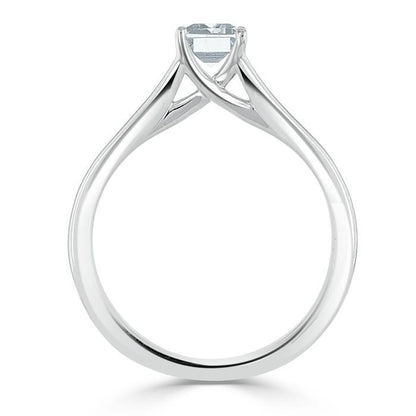 The Olivia — Emerald Lab Diamond Split-Shank Solitaire Engagement Ring II
