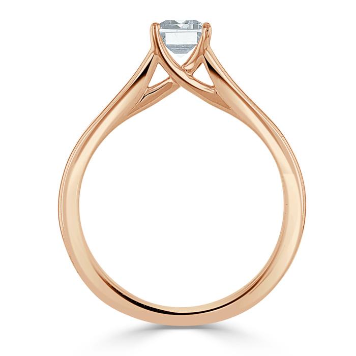 The Olivia — Emerald Lab Diamond Split-Shank Solitaire Engagement Ring II