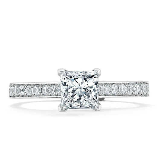The Clara — Princess Lab Diamond Solitaire Engagement Ring VIII