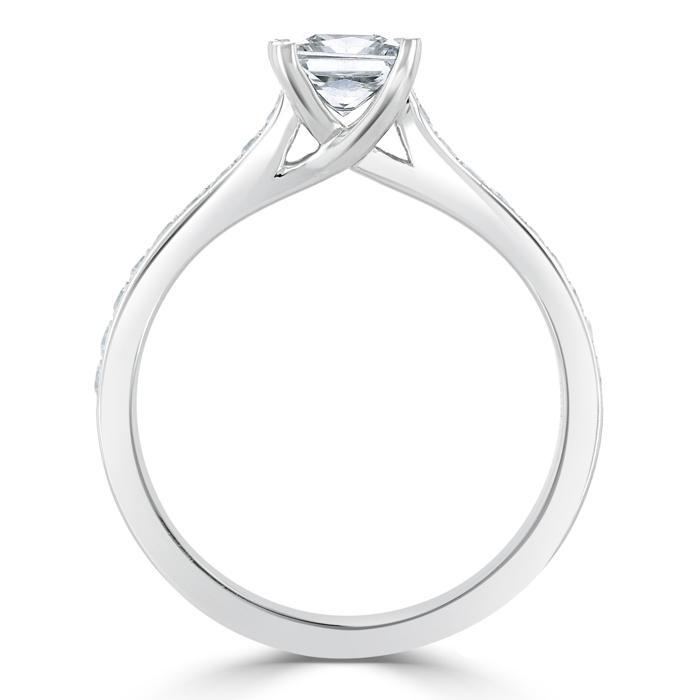 The Clara — Princess Lab Diamond Solitaire Engagement Ring VIII