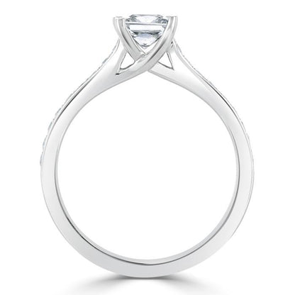 The Clara — Princess Lab Diamond Solitaire Engagement Ring VIII