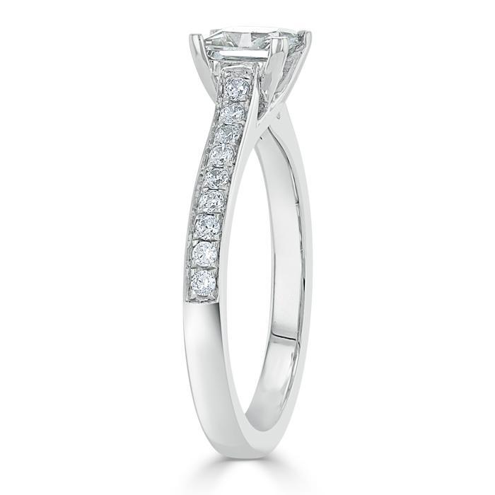 The Clara — Princess Lab Diamond Solitaire Engagement Ring VIII