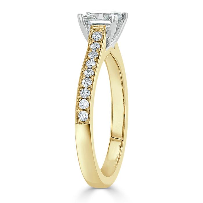 The Clara — Princess Lab Diamond Solitaire Engagement Ring VIII