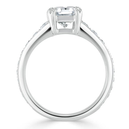 The Clara — Cushion Lab Diamond Tiffany Solitaire Engagement Ring II