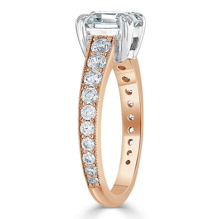 The Clara — Cushion Lab Diamond Tiffany Solitaire Engagement Ring II