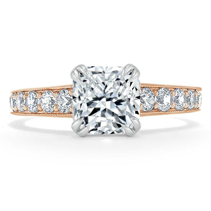 The Clara — Cushion Lab Diamond Tiffany Solitaire Engagement Ring II