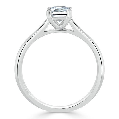 The Clara — Emerald Lab Diamond Tiffany Solitaire Engagement Ring II