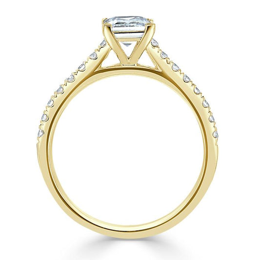 The Clara — Princess Lab Diamond Solitaire Engagement Ring VII