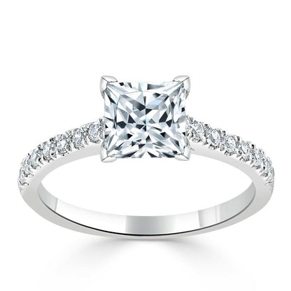 The Clara — Princess Lab Diamond Solitaire Engagement Ring VII