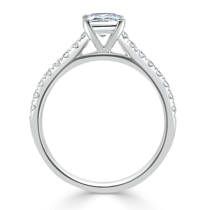 The Clara — Princess Lab Diamond Solitaire Engagement Ring VII