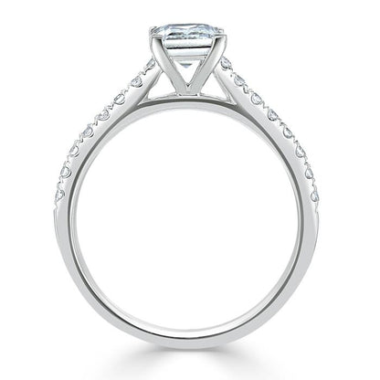 The Clara — Princess Lab Diamond Solitaire Engagement Ring VII