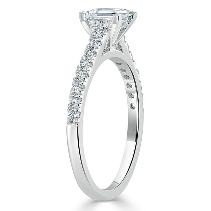 The Clara — Princess Lab Diamond Solitaire Engagement Ring VII