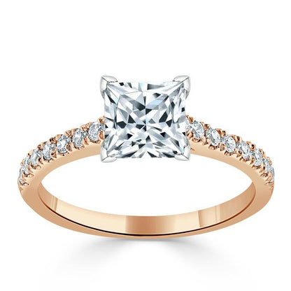 The Clara — Princess Lab Diamond Solitaire Engagement Ring VII