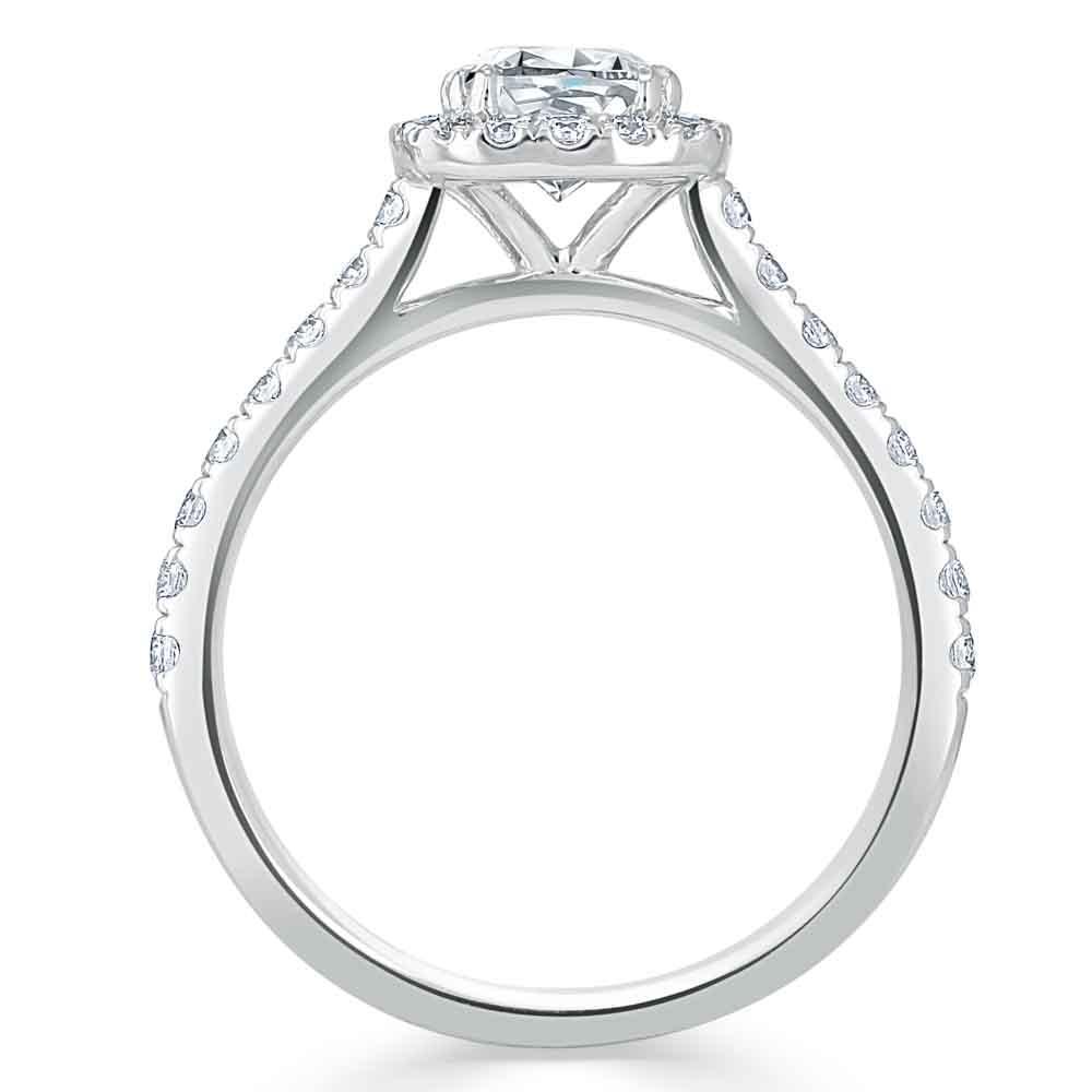 The Aurora — Cushion Lab Diamond Tiffany Halo Engagement Ring