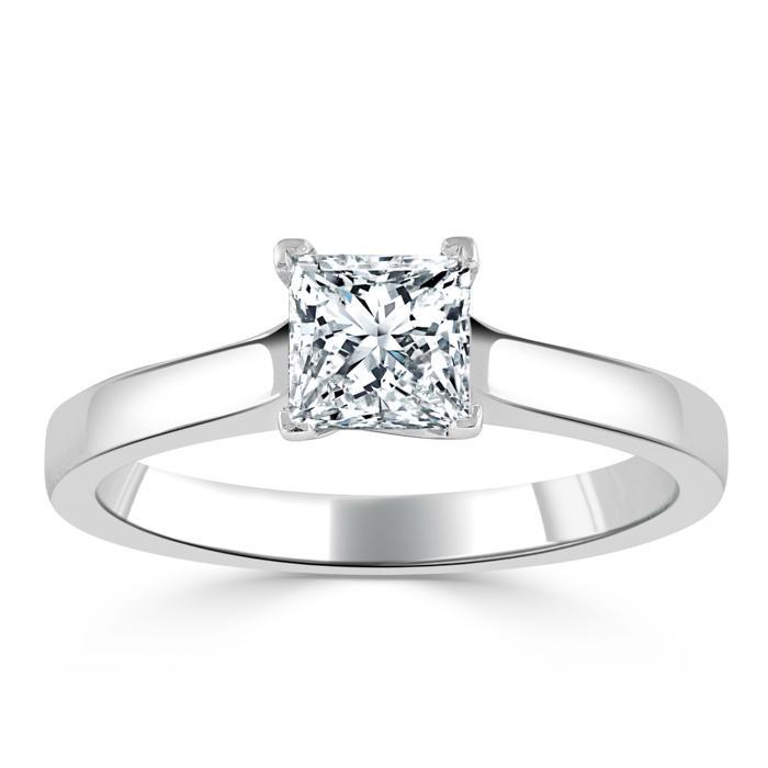 The Clara — Princess Lab Diamond Solitaire Engagement Ring VI