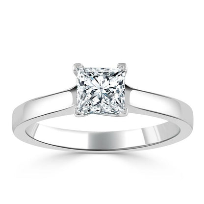 The Clara — Princess Lab Diamond Solitaire Engagement Ring VI