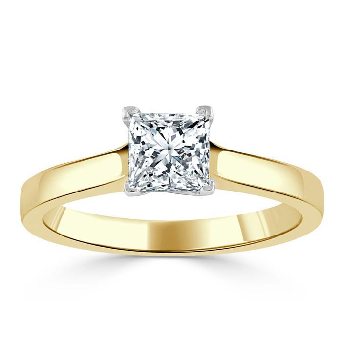 The Clara — Princess Lab Diamond Solitaire Engagement Ring VI