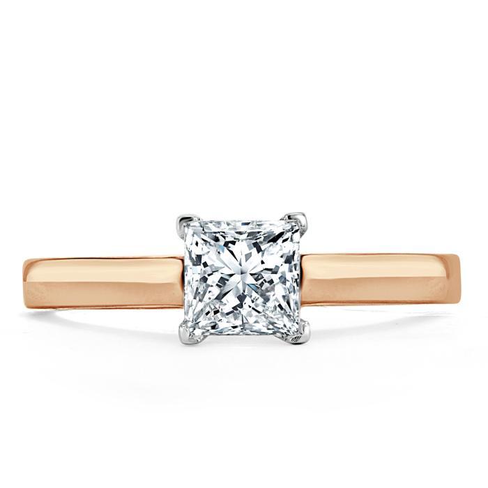 The Clara — Princess Lab Diamond Solitaire Engagement Ring VI