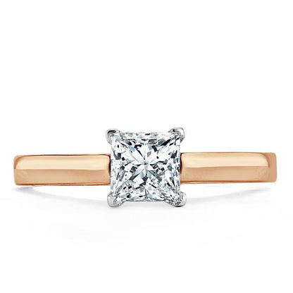 The Clara — Princess Lab Diamond Solitaire Engagement Ring VI