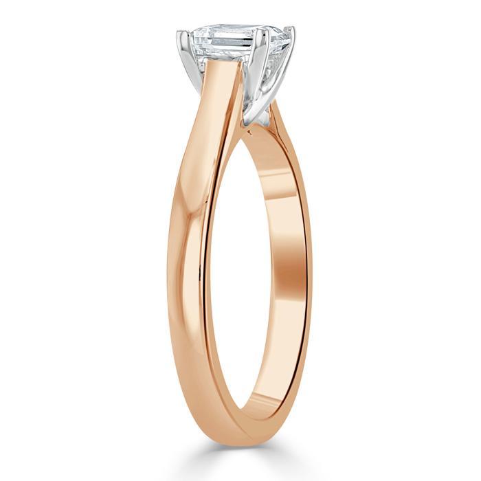 The Clara — Princess Lab Diamond Solitaire Engagement Ring VI