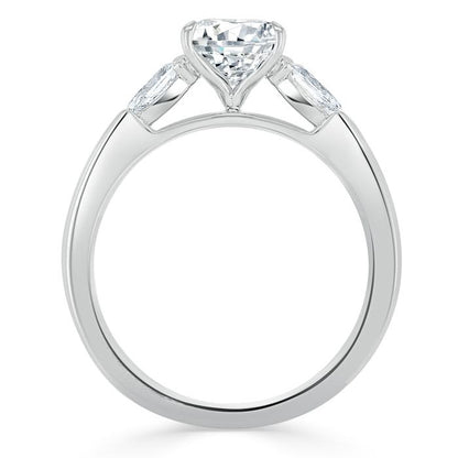 The Violet — Cushion Lab Diamond 3-Stone Engagement Ring II