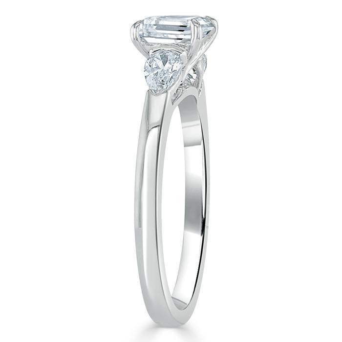 The Violet — Cushion Lab Diamond 3-Stone Engagement Ring II