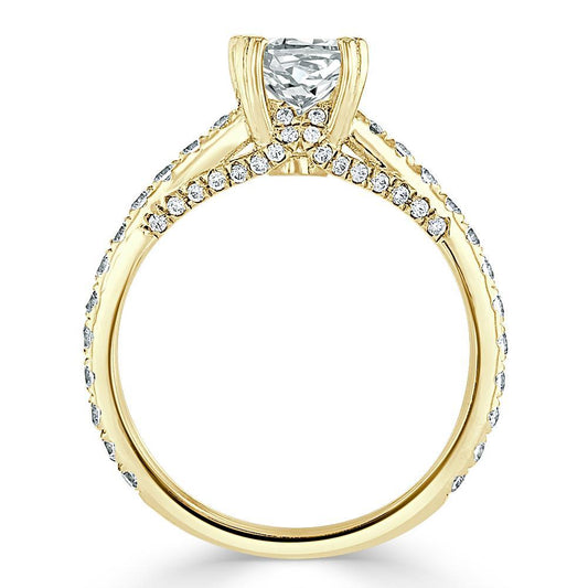 The Clara — Cushion Lab Diamond Tiffany Solitaire Engagement Ring