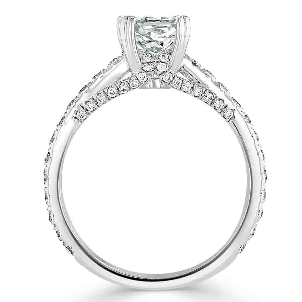 The Clara — Cushion Lab Diamond Tiffany Solitaire Engagement Ring