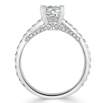 The Clara — Cushion Lab Diamond Tiffany Solitaire Engagement Ring