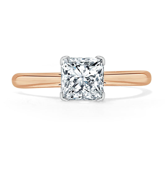 The Clara — Princess Lab Diamond Solitaire Engagement Ring IV