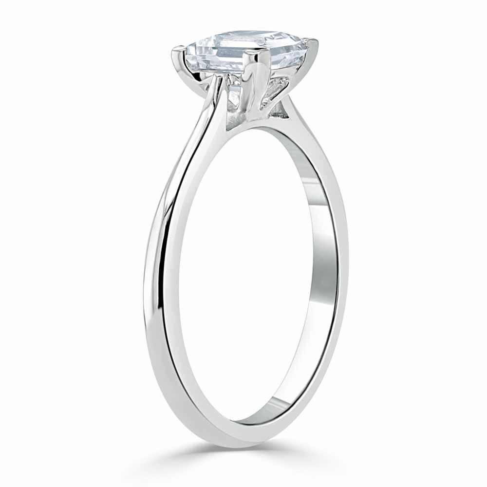 The Clara — Princess Lab Diamond Solitaire Engagement Ring IV