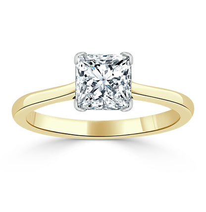 The Clara — Princess Lab Diamond Solitaire Engagement Ring IV
