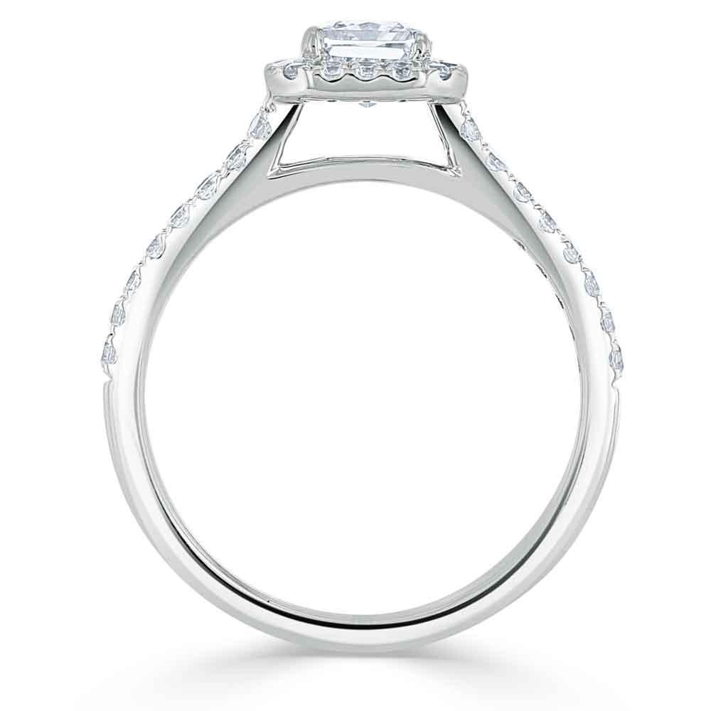 The Aurora — Radiant Lab Diamond Halo Engagement Ring III