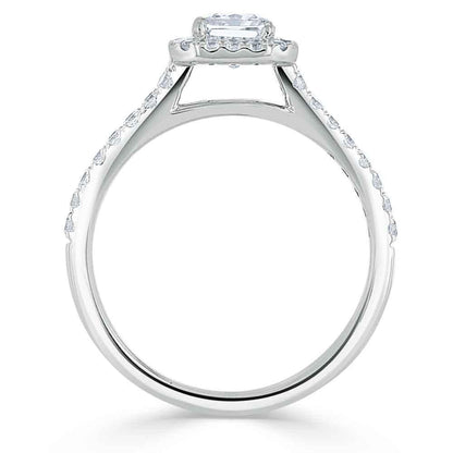 The Aurora — Radiant Lab Diamond Halo Engagement Ring III