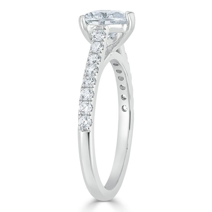 The Rose — Heart Lab Diamond Solitaire Engagement Ring