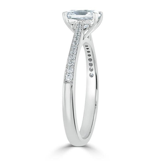 The Isla — Radiant Lab Diamond Solitaire Engagement Ring V