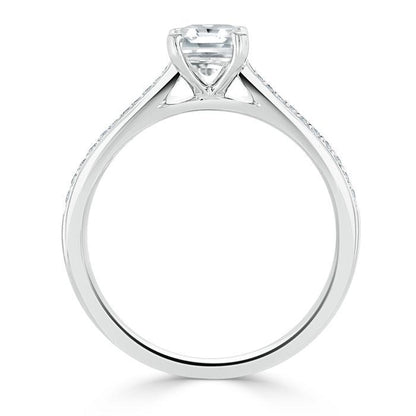 The Isla — Radiant Lab Diamond Solitaire Engagement Ring V
